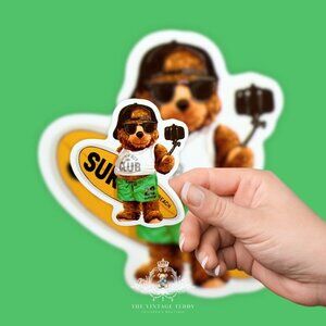 NEW Cute Kids Custom Teddy Bear Characters Kiss Cut Stickers Set of 6 Olympics